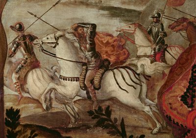 Detail of a cavalryman from Crucifixion (detail) by Jacopo Robusti Tintoretto